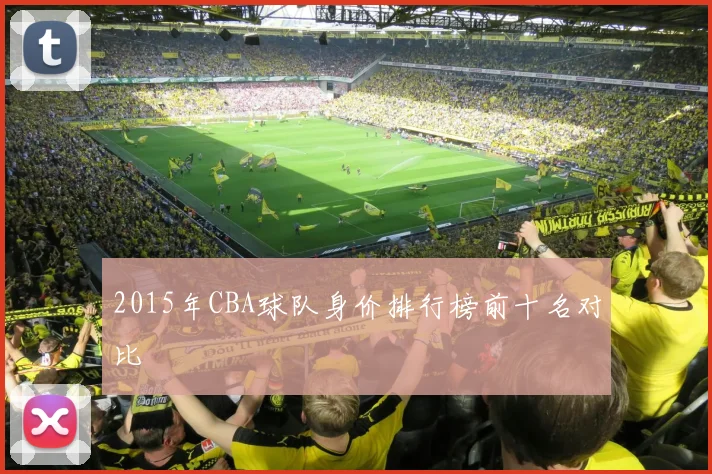 2015年CBA球队身价排行榜前十名对比