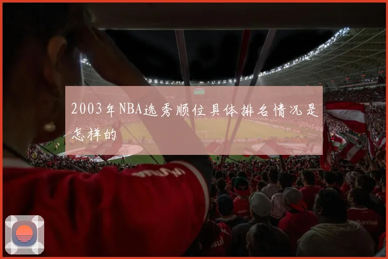 2003年NBA选秀顺位具体排名情况是怎样的